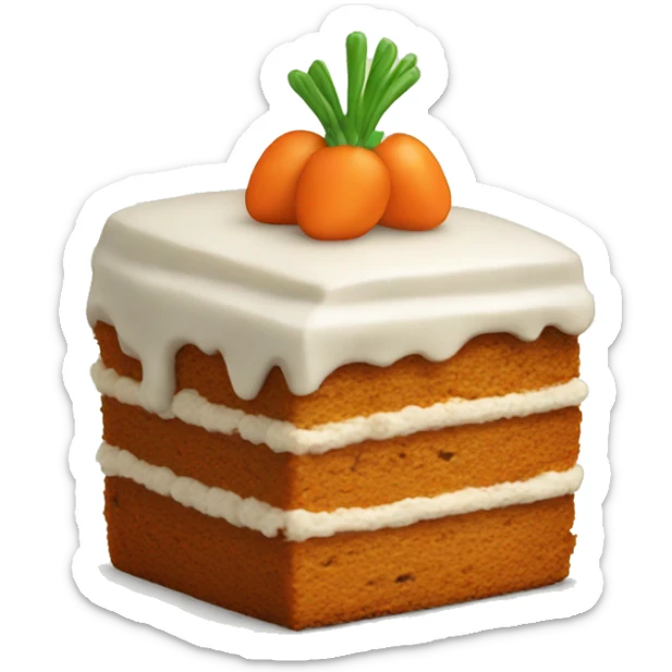 carrot cake sticker