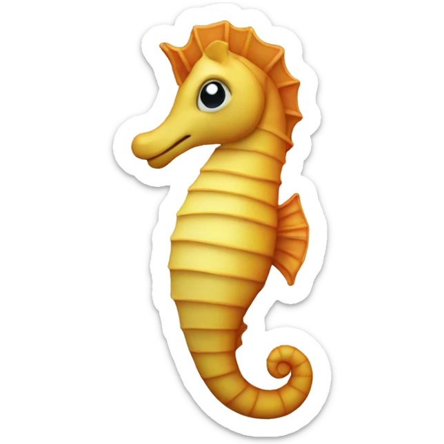 sea horse sticker
