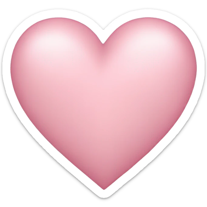 Light pink heart sticker