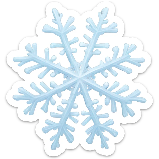 Snowflake sticker
