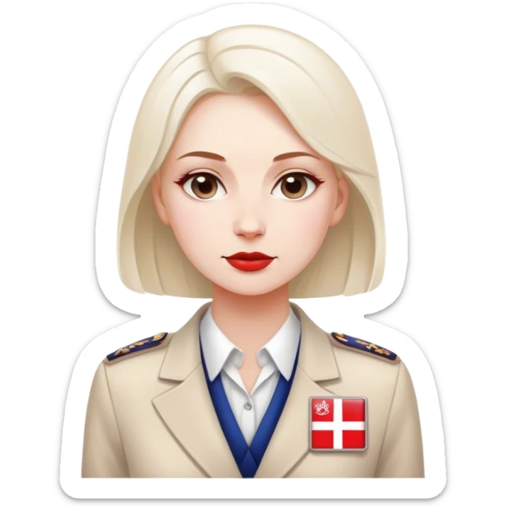 patriot polish european woman simple patriot politician modern fascist poland traditional sticker