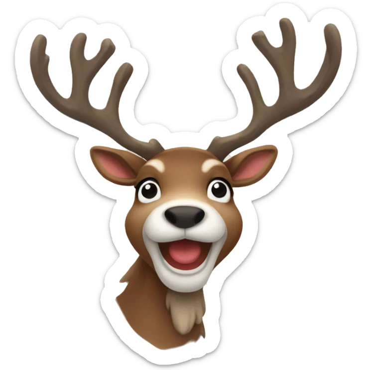 reindeer  sticker