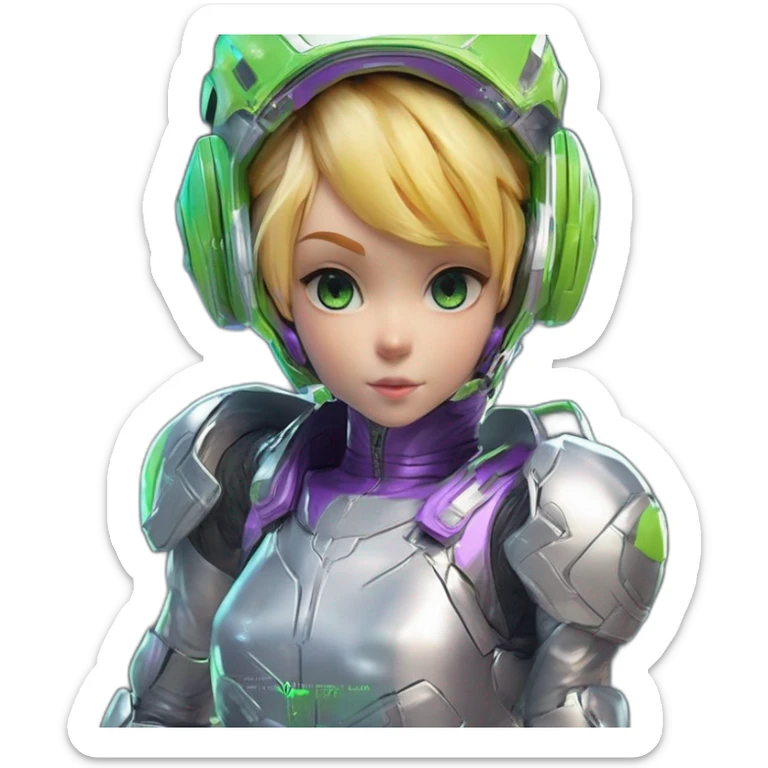 Ants 3D color lemon green and purple neon streetwear cybertech smart Futuristic cyber AR/VR point from him up doing a moonwalker sticker