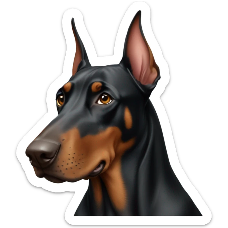 Doberman sticker