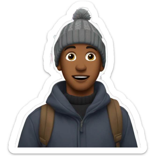 Little Kevin from home alone at the timesquare in front of christmass tree sticker