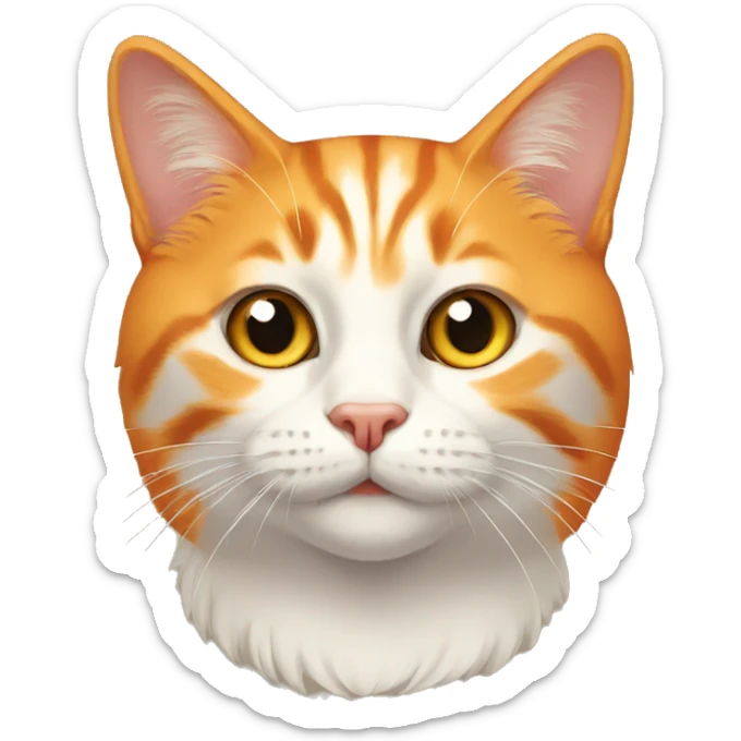 orange-cat sticker
