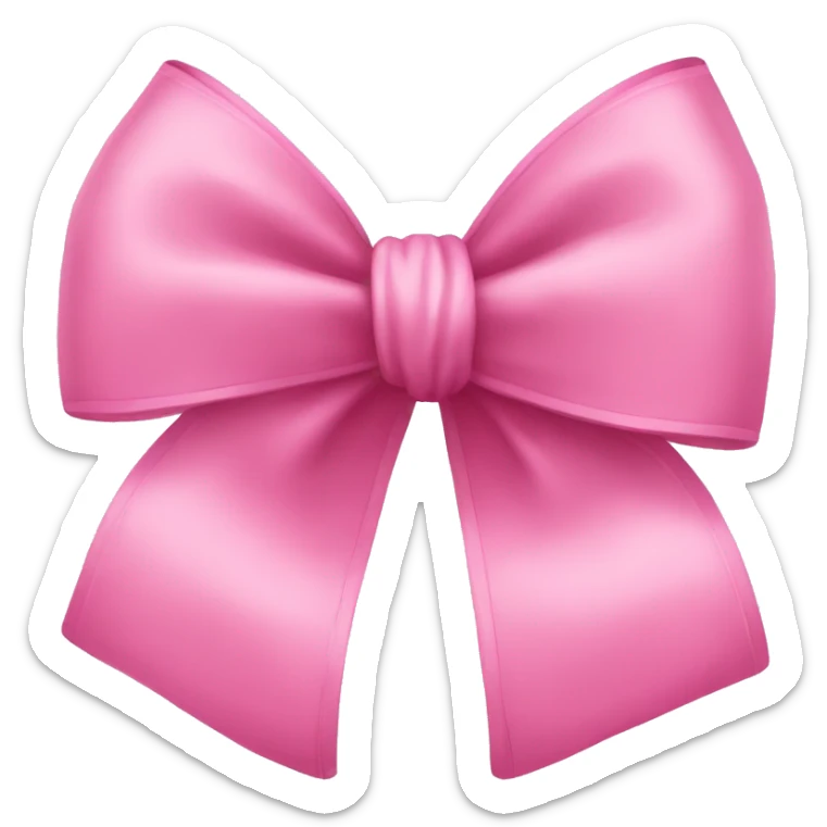 pink bow sticker