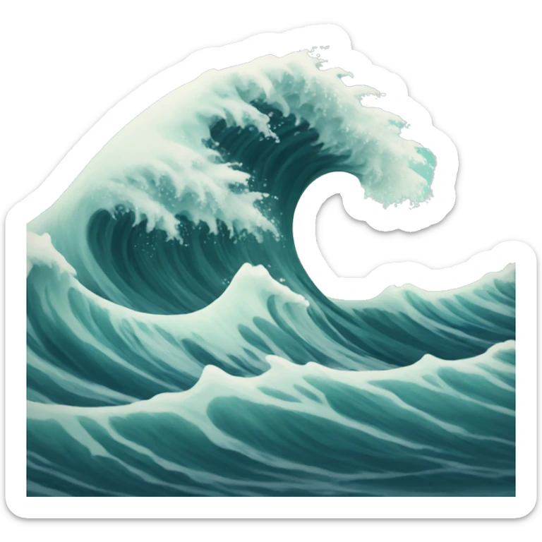 Wave sticker