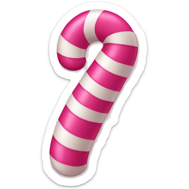 Pink candy cane sticker