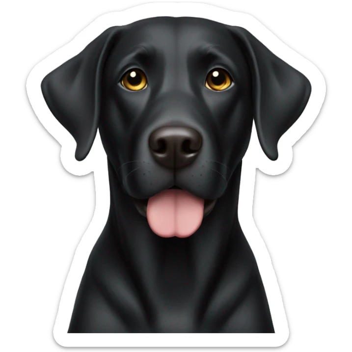 black lab black sticker