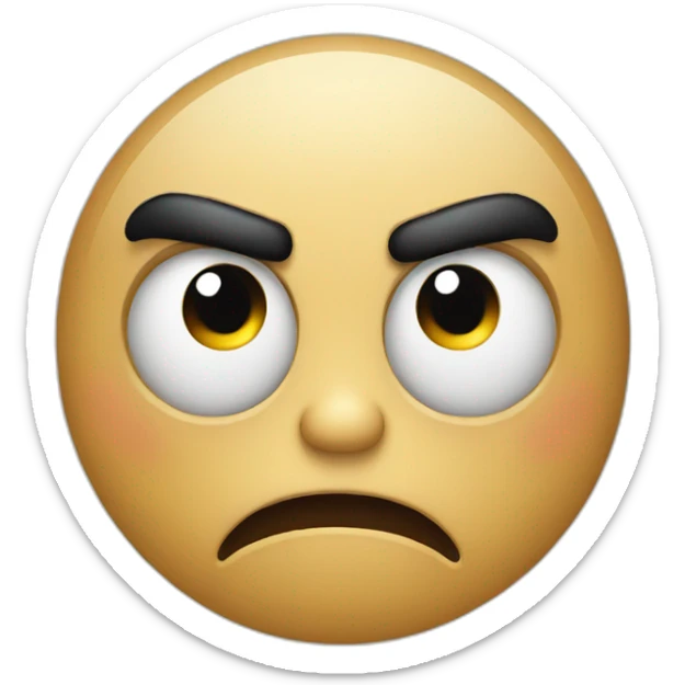 Angry emoji sticker
