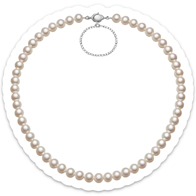 pearl necklace sticker