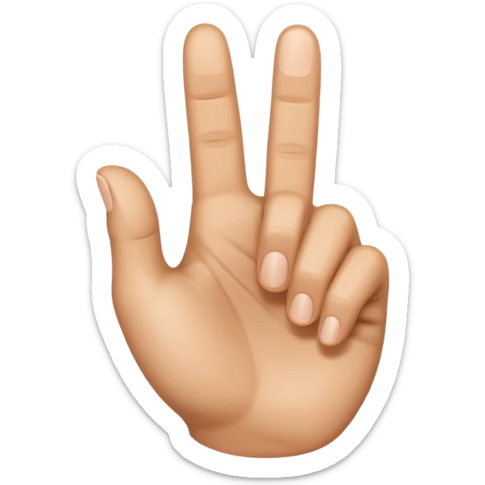 Can you do a thunbs up, but where only a small part of the top of the thumb is showing / pointing up? sticker