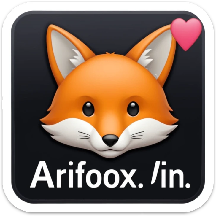 A sticker that reads : “Arifox_vt livestream vtuber hangout” that mimics the “parental advisory explicit content stickers” sticker