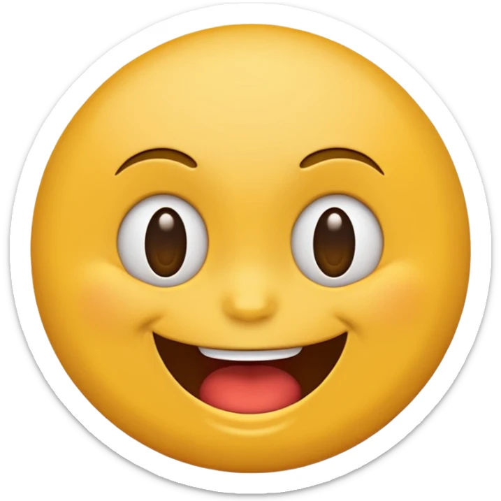 Mad emoji but it’s kind of smirking a little because it’s laughing, but it’s still annoyed sticker