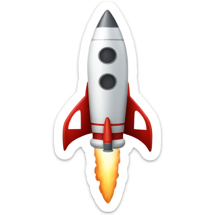 Rocket sticker