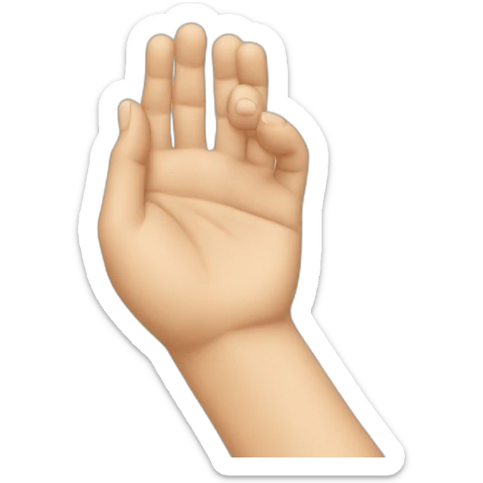 Hand in head sticker