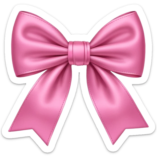 Cute bow sticker