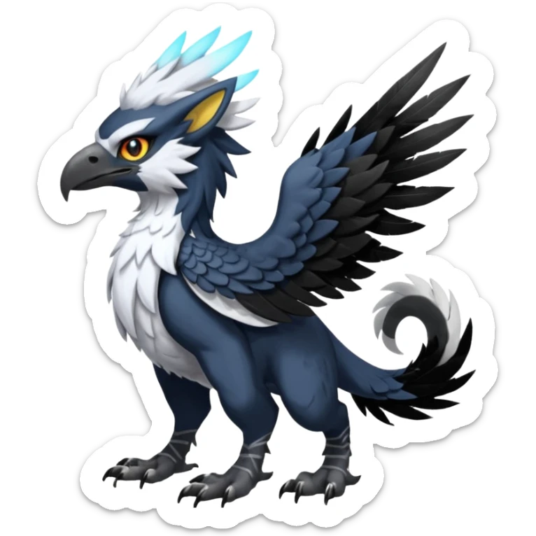 Fionbri-Vernid-Trico-Nargacuga-Silvally-Gryphon-fusion, full body sticker