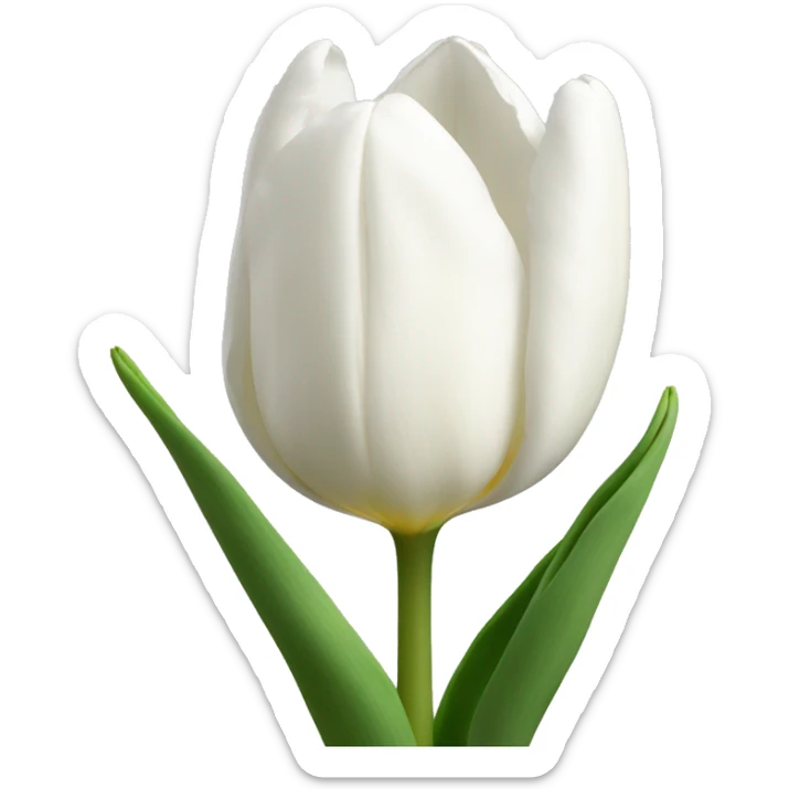 white tulips  sticker