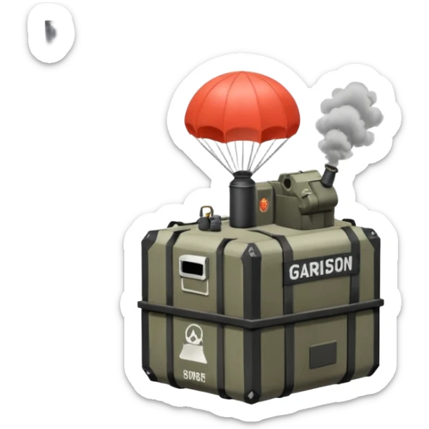 Emojis to fit in with the game hell let loose - garrisons, outposts, smoke, tanks, supply drops, airheads sticker