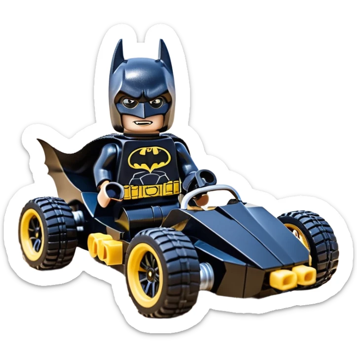 full size real-appearance road racing sexy muscular Batman’s masculine midnight-colored tight outfit 1970’s tv show dark stealthy accurate sporty safe plush deluxe Lego off-road pursuit drifting car lexus (black hair,reclining and relaxed torso and shoulders back against seat) rallycross kart  sticker