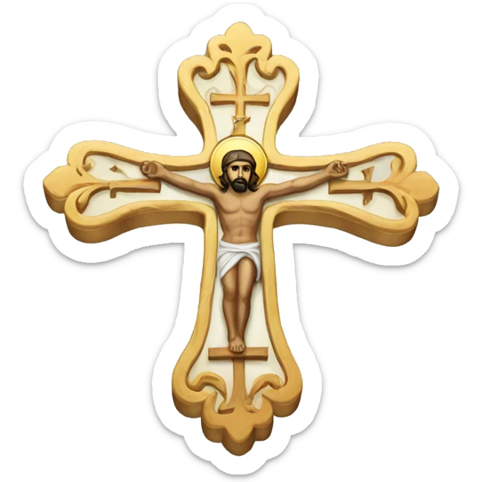 Orthodox cross sticker