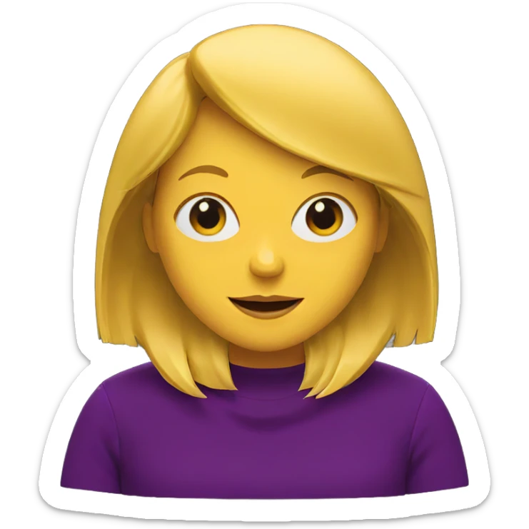 smiling girl on black background sticker