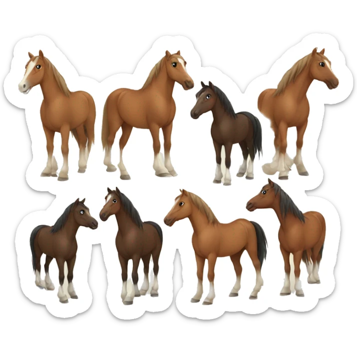 Horses sticker