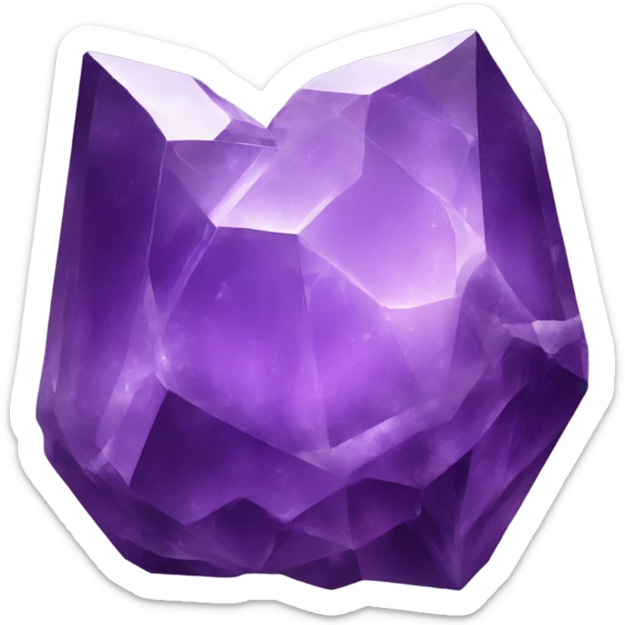 amethyst crystal sticker