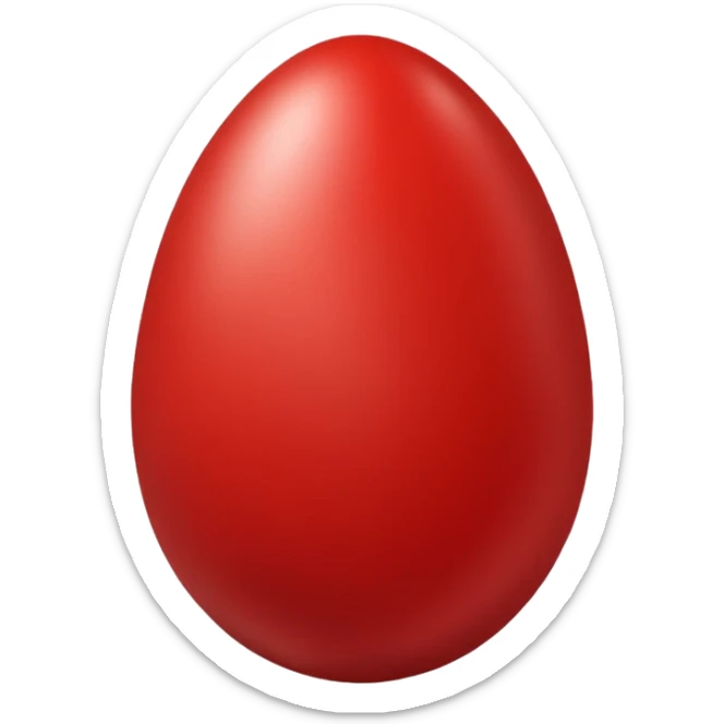 red egg sticker