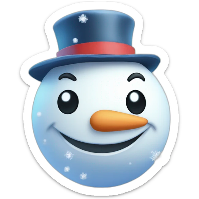 Snowman Statue Epic Mystery Legendary NewYear PokemonTheme Pokeball Snowfall Snowballs sticker
