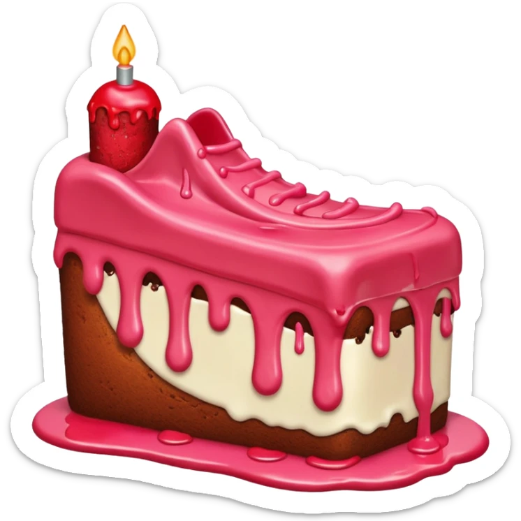 a food with open injury on the sole of the foot sticker