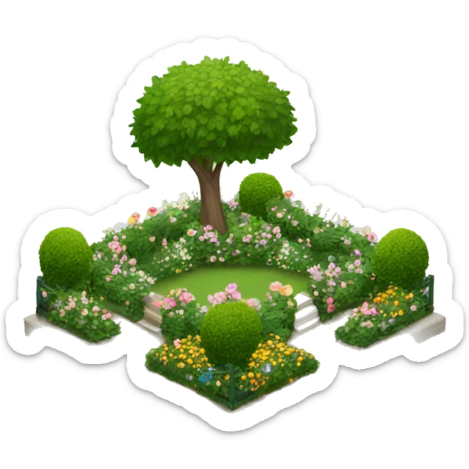 fancy garden sticker