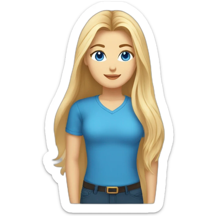 A woman with blue eyes and long blond hair, accompanied by a man dressed in a Bitcoin-themed shirt dark hair andbeard.cradle an white Siberian cat with blue eyes. sticker