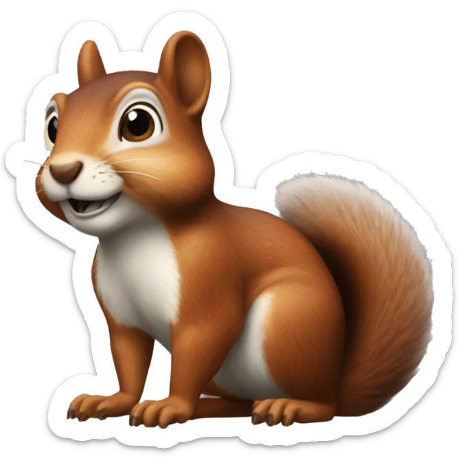 squirrel boss sticker