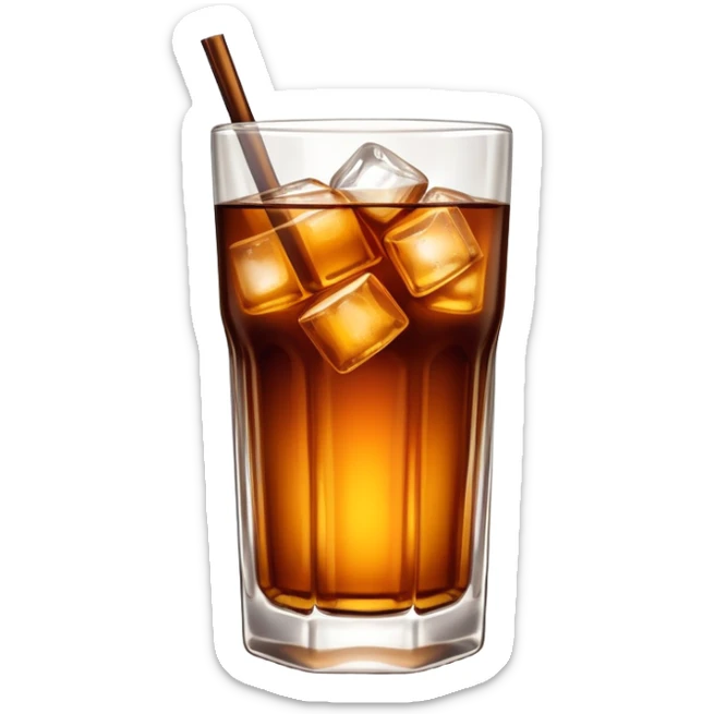 South African brandy and coke, in a straight hi-ball glass, no lemon sticker