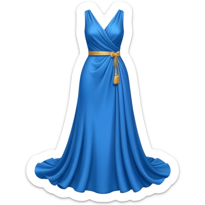 blue dress sticker
