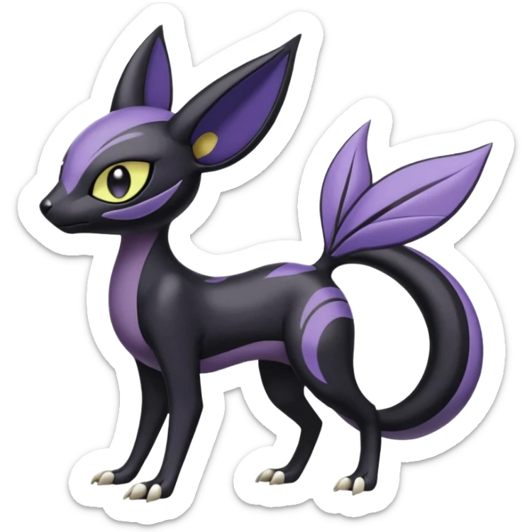 Meloetta-Liepard-Nargacuga-Noibat-Pokémon-Fakémon-fusion-hybrid-creature sticker