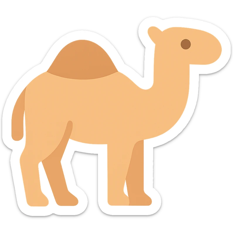Camel sticker