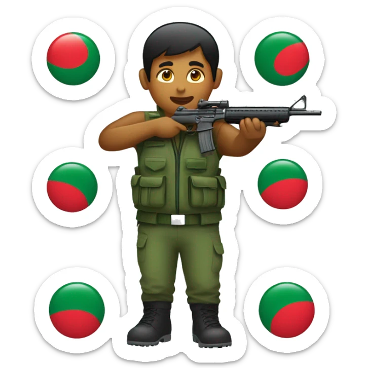 Bangladesh shooting sport Federation logo to emoji sticker