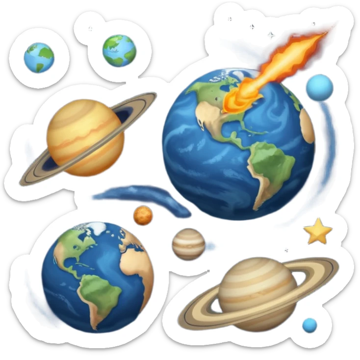 buatlah sebuah gambar visual untuk tahapan pembentukan bumi yang berasal dari teori bintang kembar
berikut tahapan nya
1 Pembentukan Dua Bintang dari Awan Gas
2 Interaksi Gravitasi
3 Pembentukan Cakram Gas dan Debu
4 Pembentukan Planetesimal dan Protoplanet
5 Terbentuknya Tata Surya sticker