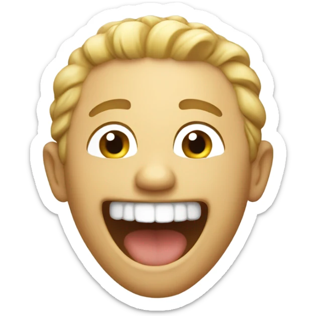 Laughing sticker