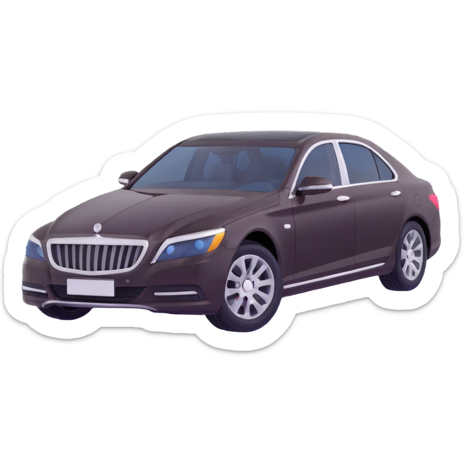 luxury sedan car sticker