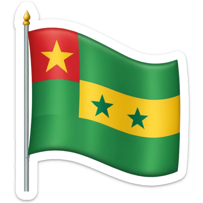 🇹🇬 du noir à la place du vert et du rouge à la place du jaune « drapeau du togo  sticker