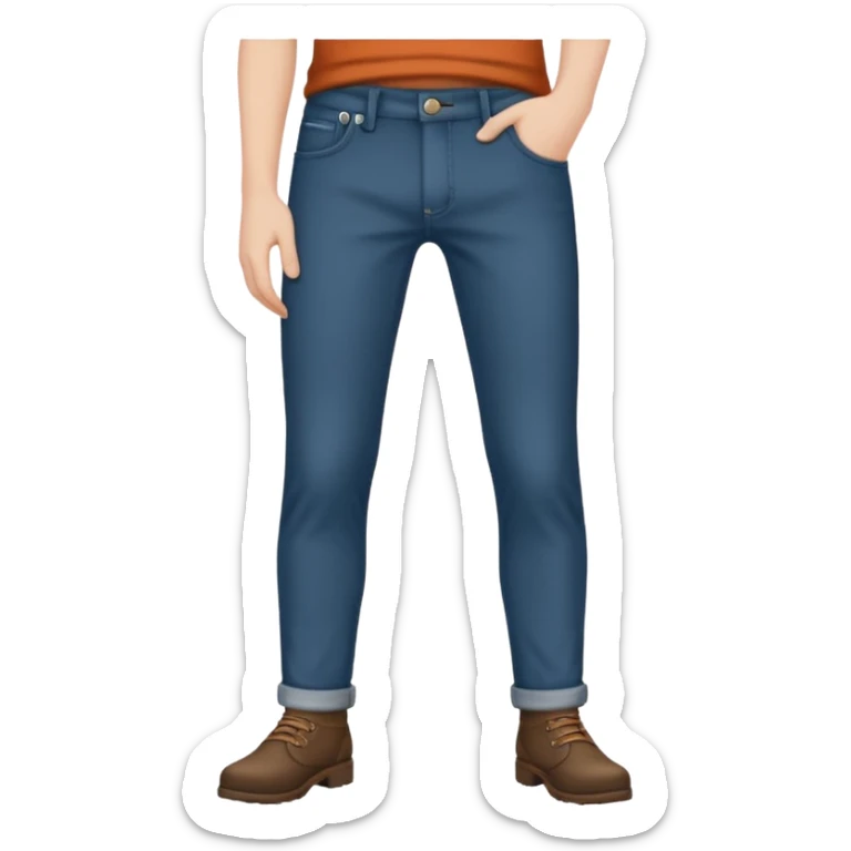 hand on pants sticker