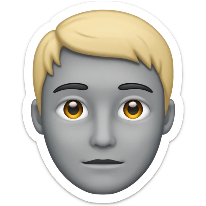 Generate outline of a human. Do not specify any gender and do not add eyes or hair. Also make it gray with a dark gray outline. sticker