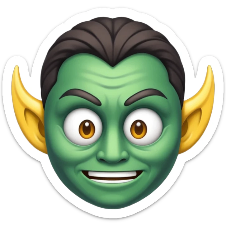 a máscara está muito feia, não está fiel ao personagem  sticker