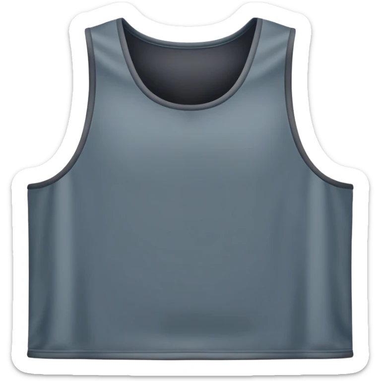 Tank Top in Slate Gray, width and height of tank top must be equal sticker