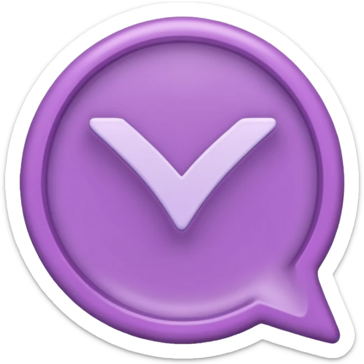 Lilac Checkmark sticker